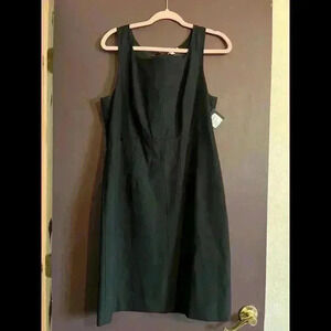 Halogen Women's Black Sleeveless Sheath Dress Career Business Formal Size 14P